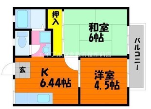 コーポ富井の物件間取画像